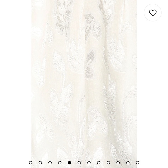 White floral tank with tie straps - Picture 2 of 3